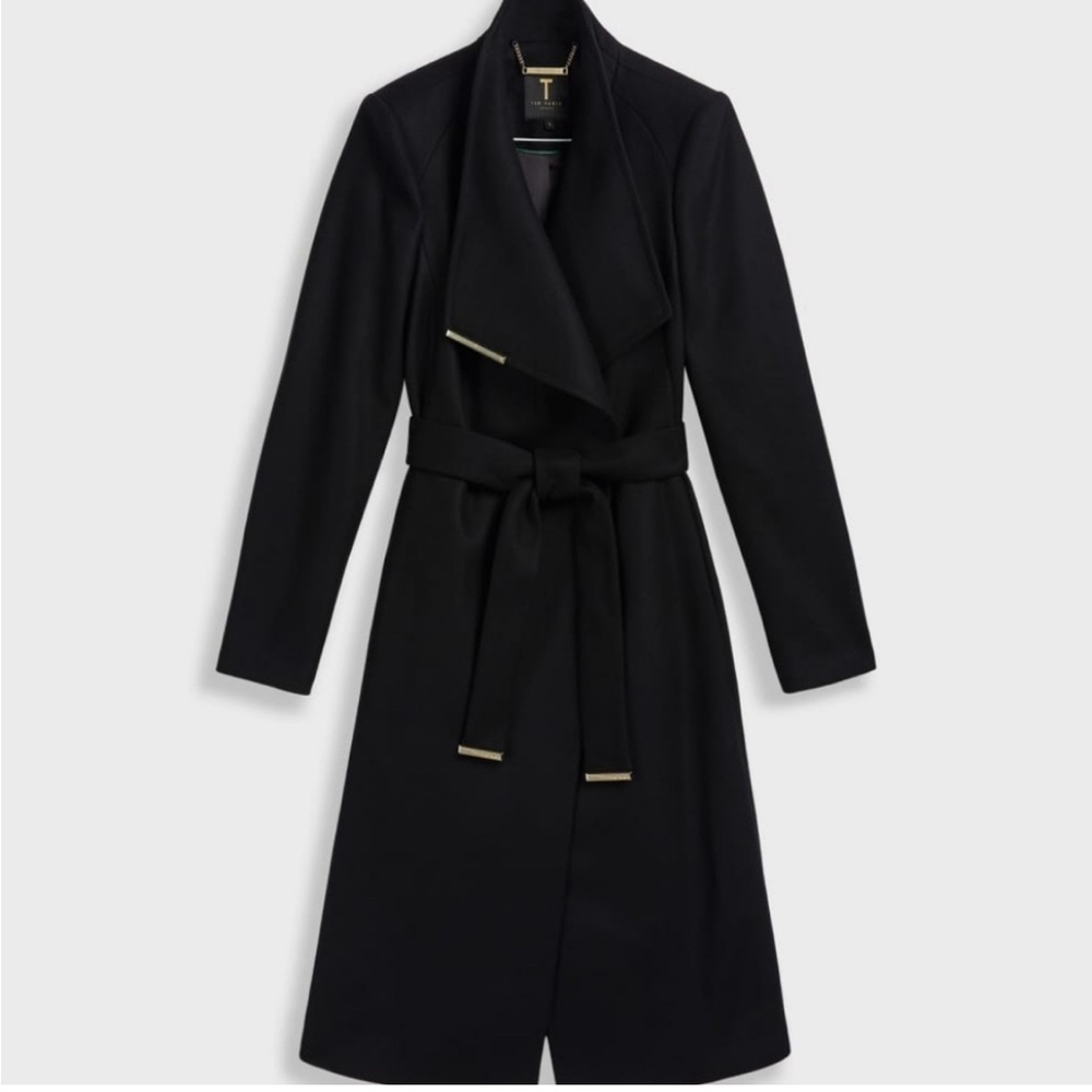 Ted Baker Wool Wrap Coat - Picture 9 of 12
